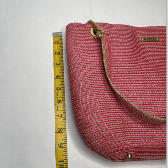 NWT Eric Javits Squishee Clip Tote Pink - Picture 7 of 8